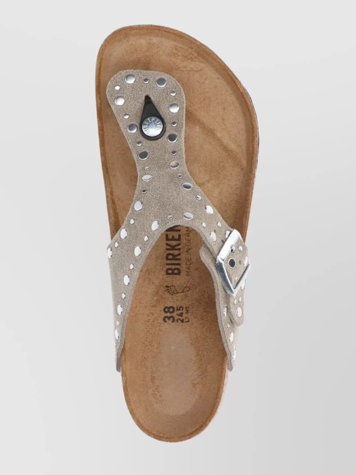 BIRKENSTOCK HEEL SANDALS WITH BUCKLE AND STUDS