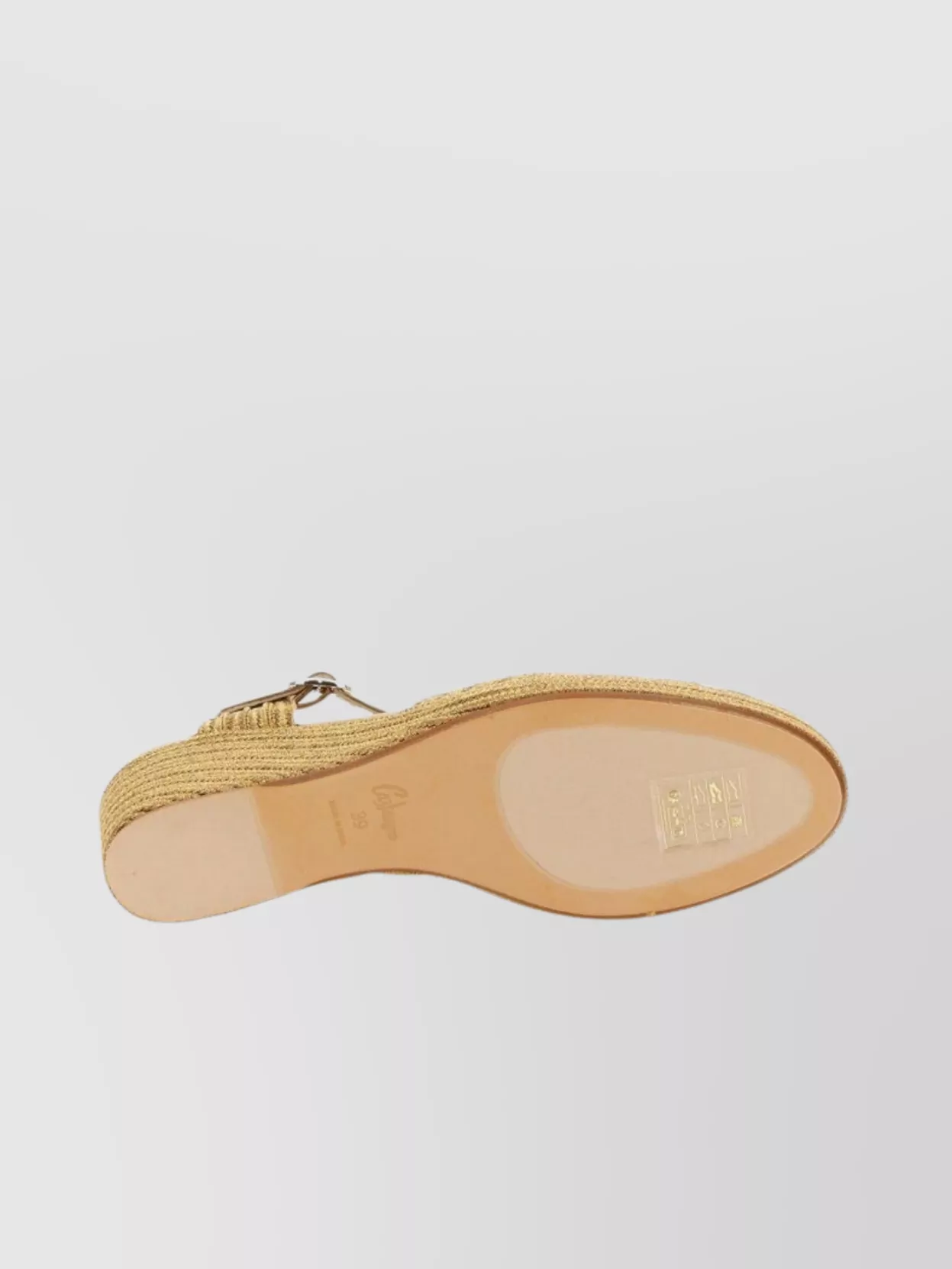 CASTAñER "CAROLYN" OPEN TOE TEXTURED WEDGE ESPADRILLES