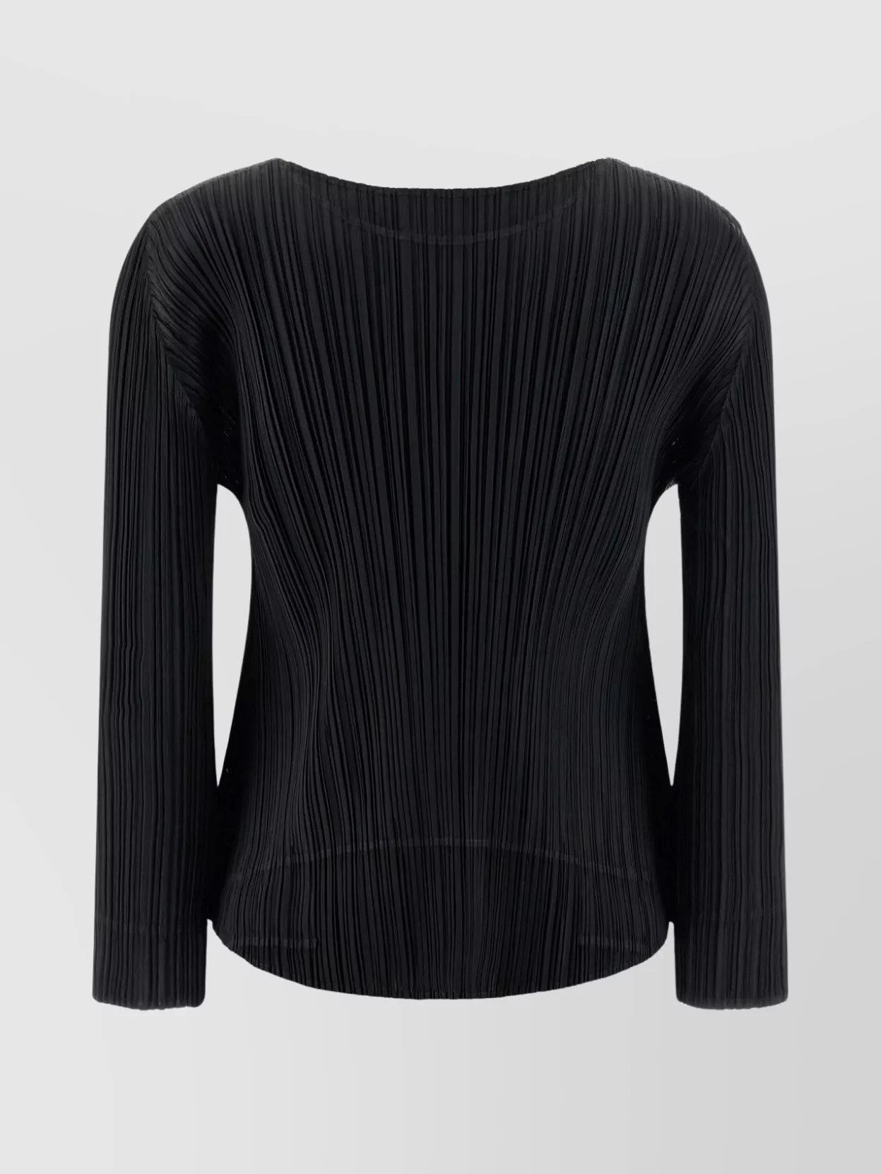 Issey Miyake October Collection Long Sleeve Blouse In Black