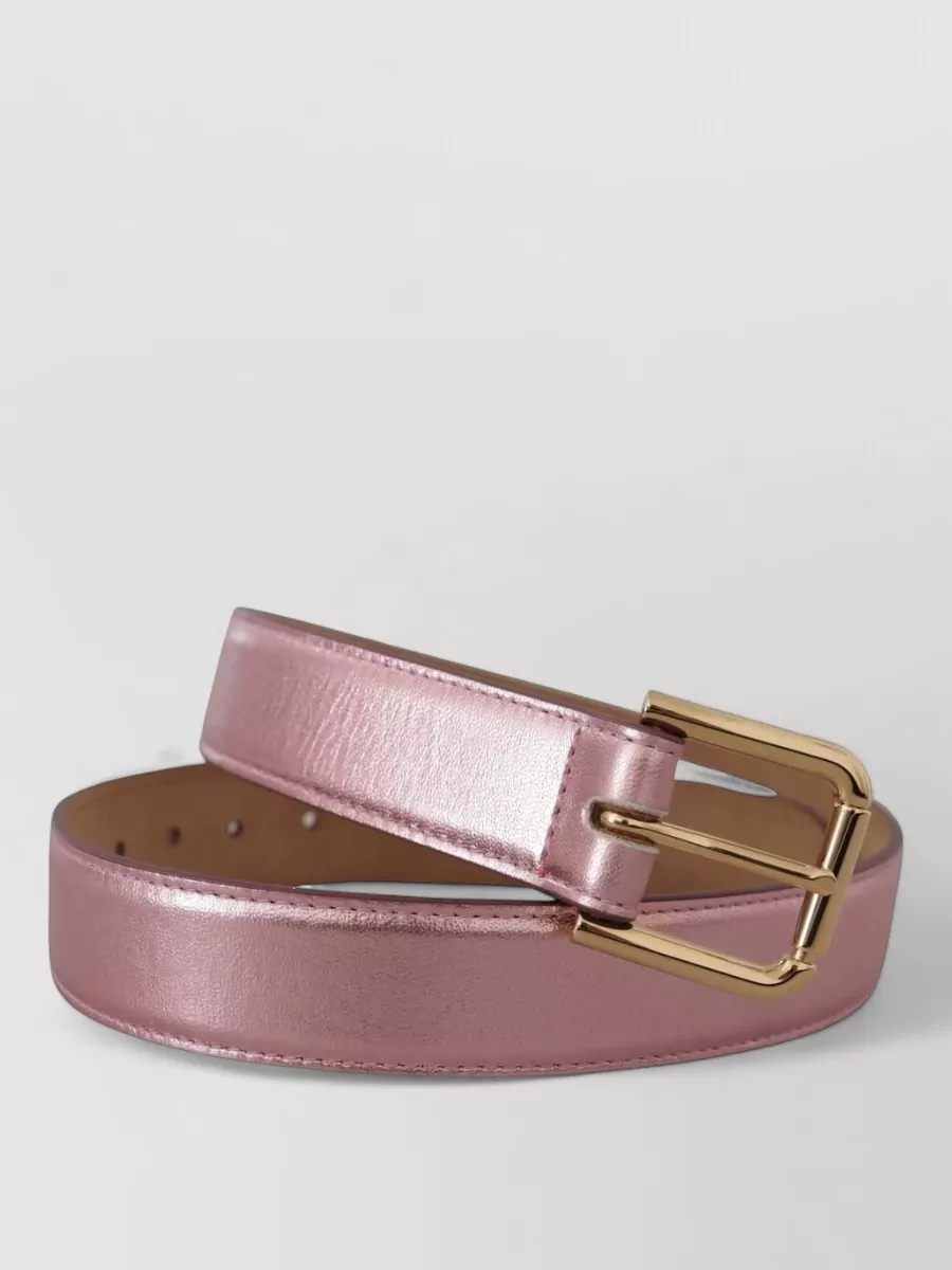 Dolce&Gabbana Metallic Leather Belt