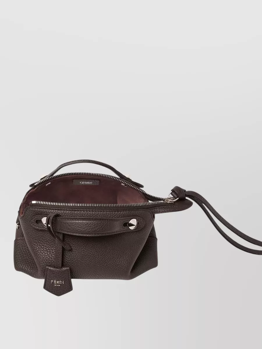 Fendi By The Way Mini Leather Clutch Bag