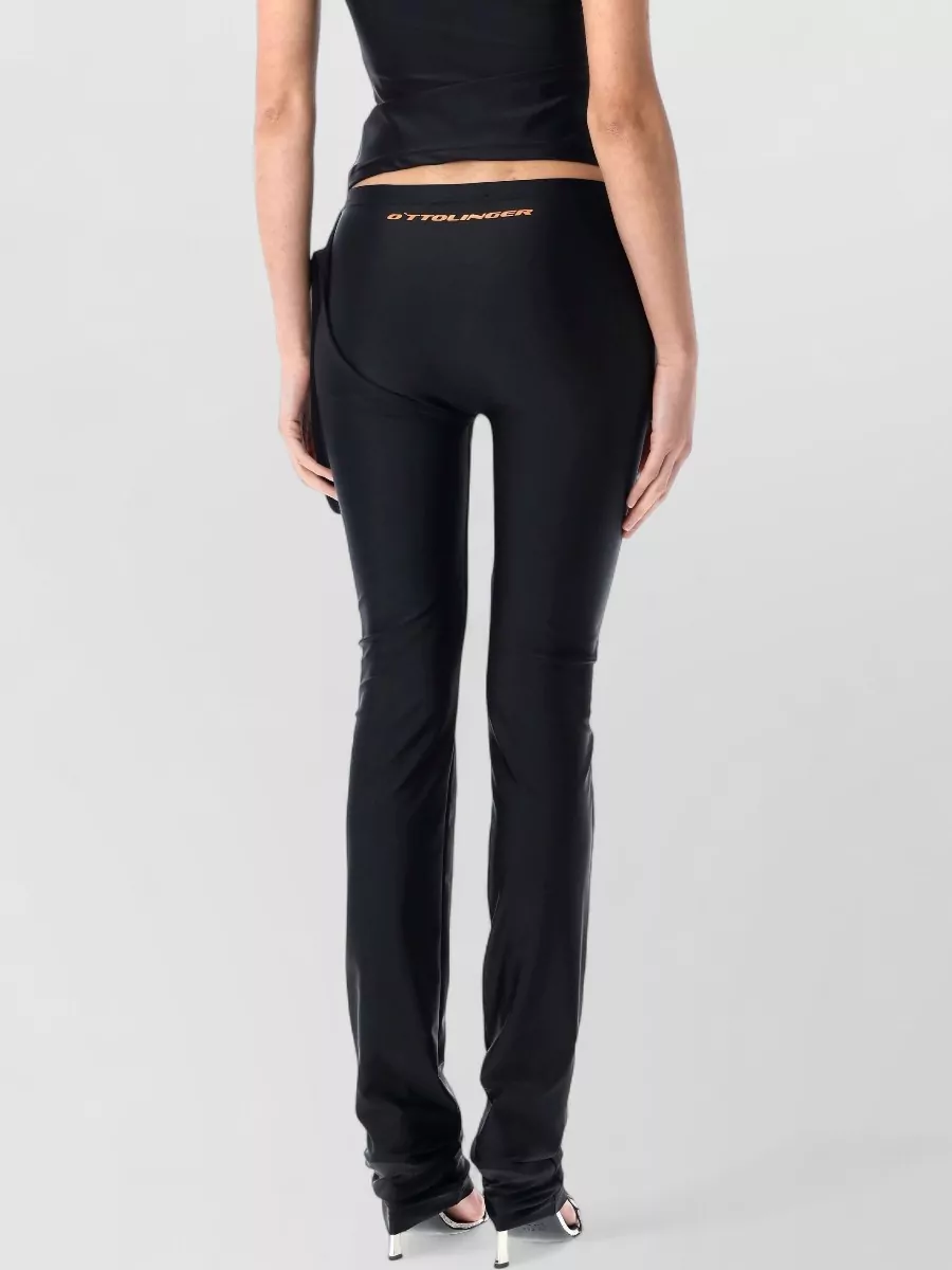 Ottolinger Logo-Print Low-Rise Straight-Leg Skinny Trousers