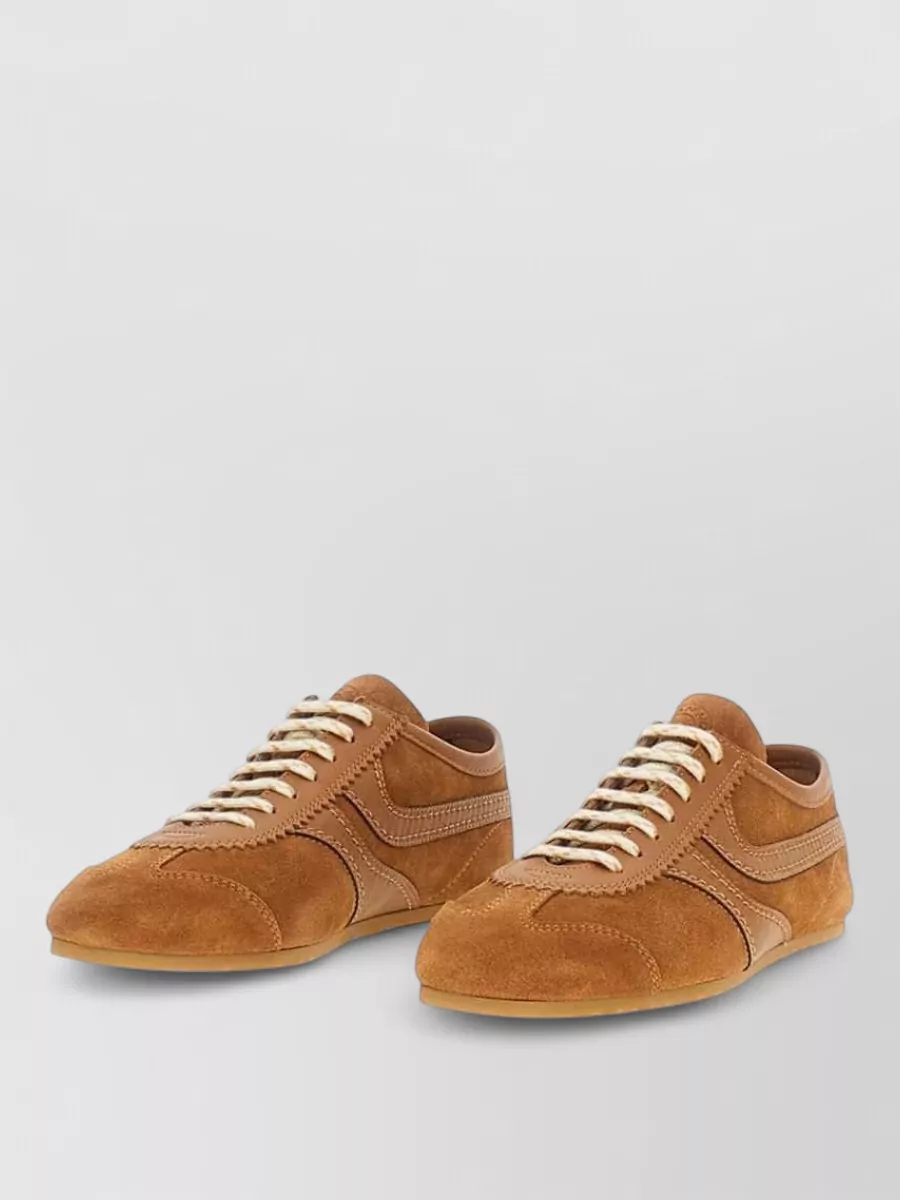Dries Van Noten leather low-top sneakers