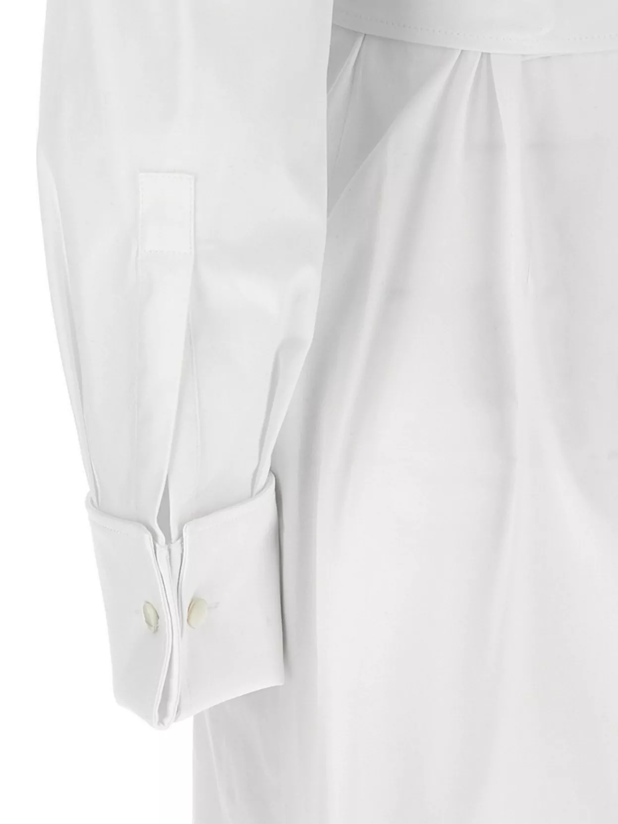 Max Mara Wrap Design Dress Buttoned Cuffs