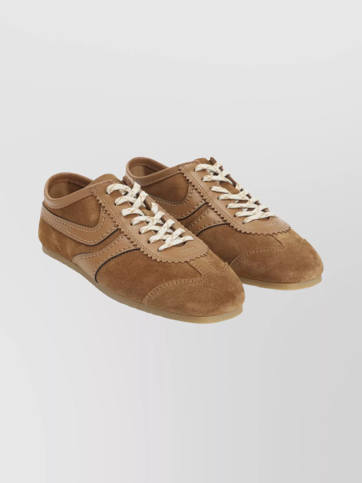 Dries Van Noten Low-Top Sneakers With Rubber Sole And Stitching