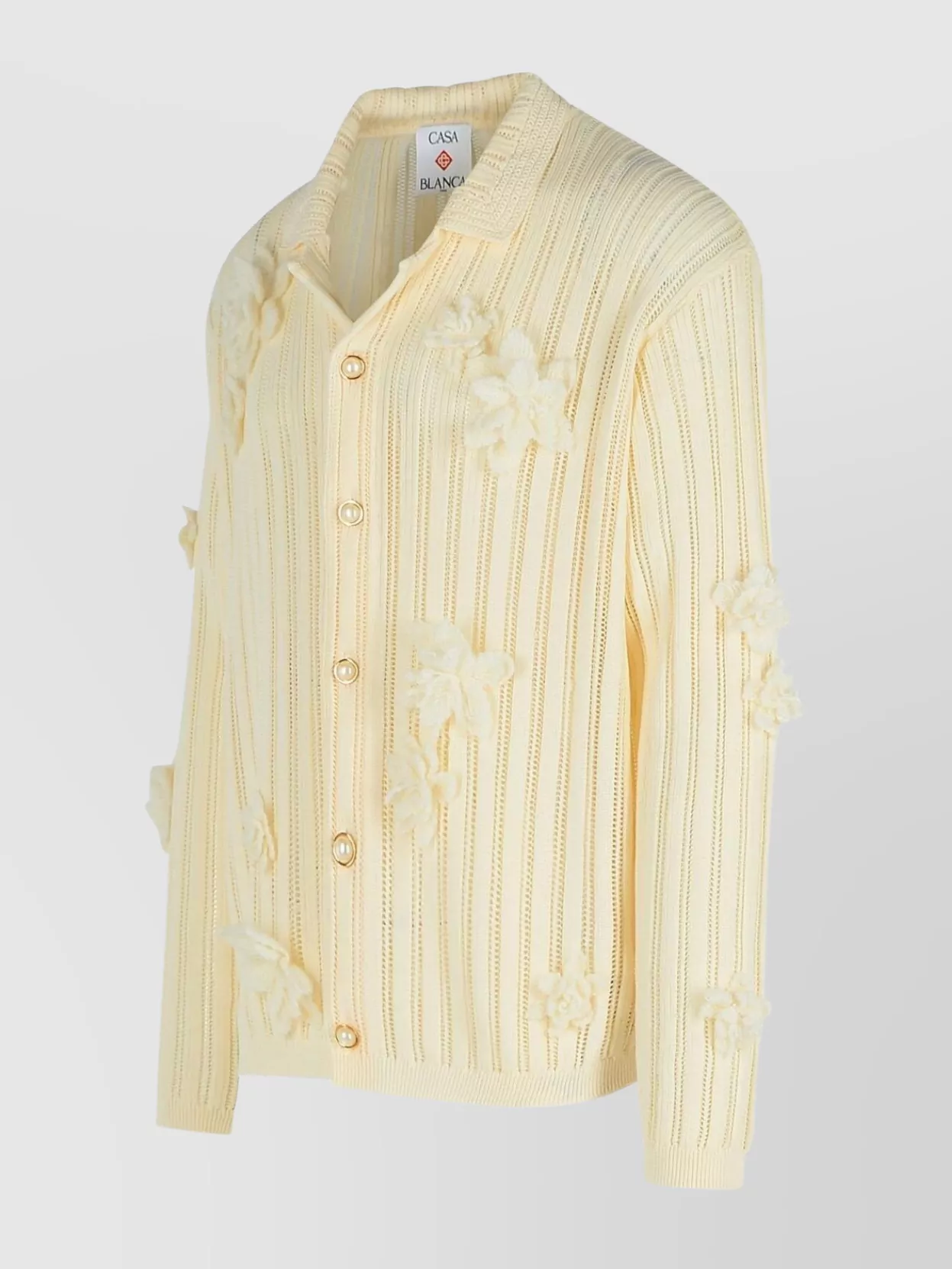 Casablanca Cream Cotton Shirt Men