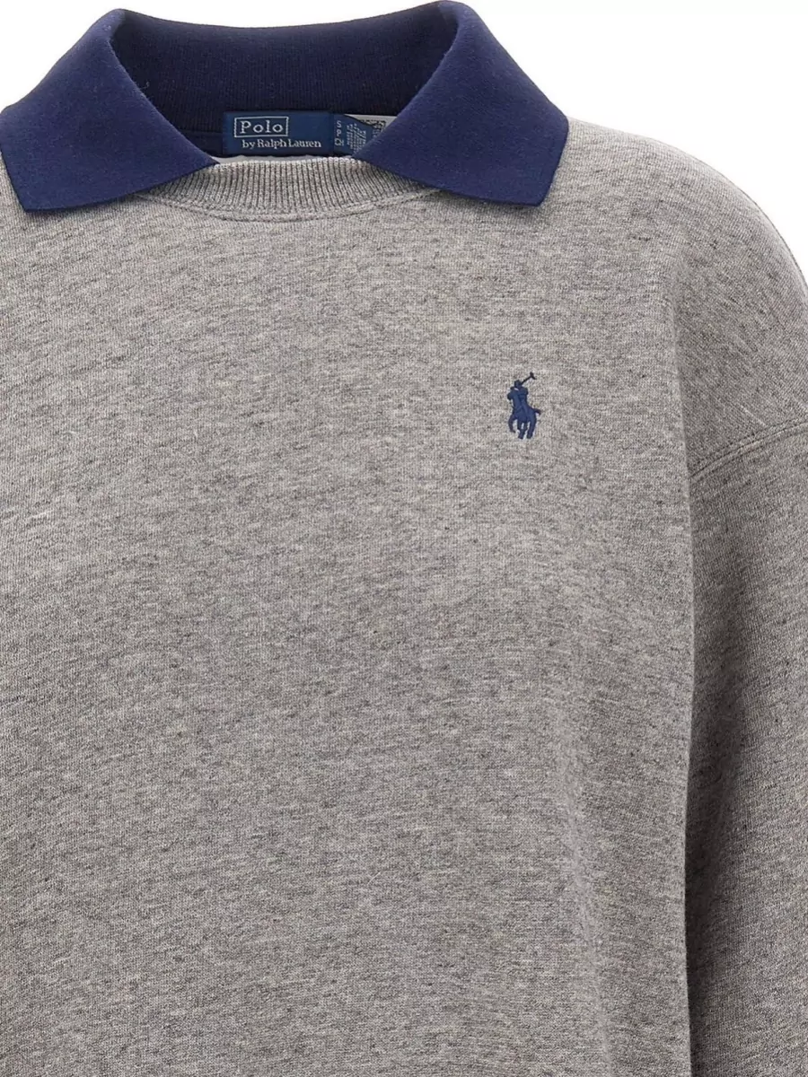 Polo Ralph Lauren Ribbed Collar Crew Neck Sweatshirt