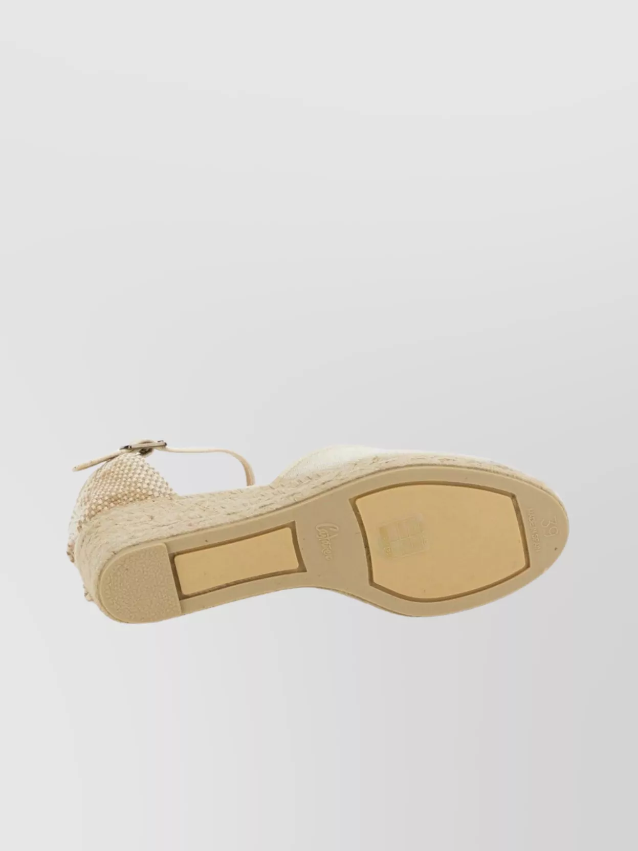 CASTAñER WEDGE ESPADRILLE WITH METALLIC TOE CAP
