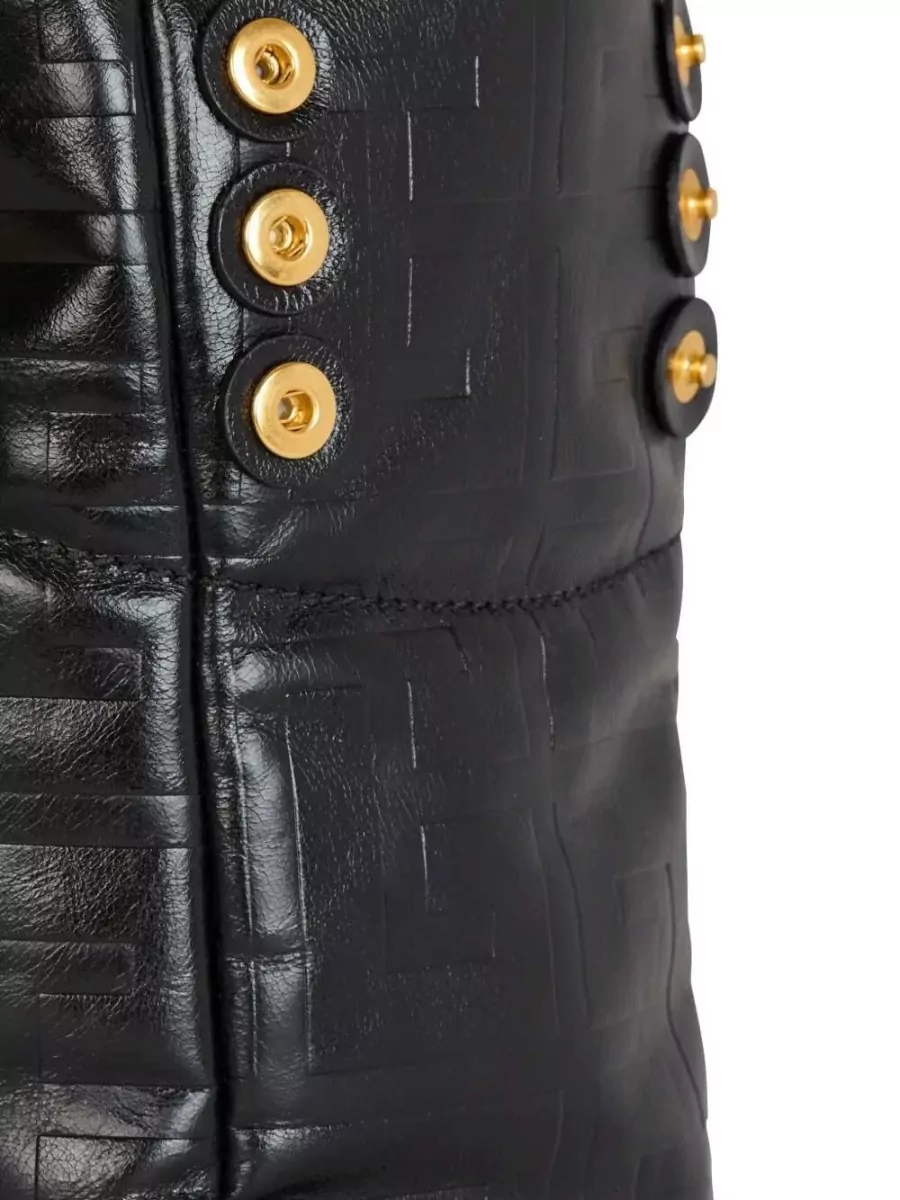 Balmain 1945 Small Leather Tote Bag