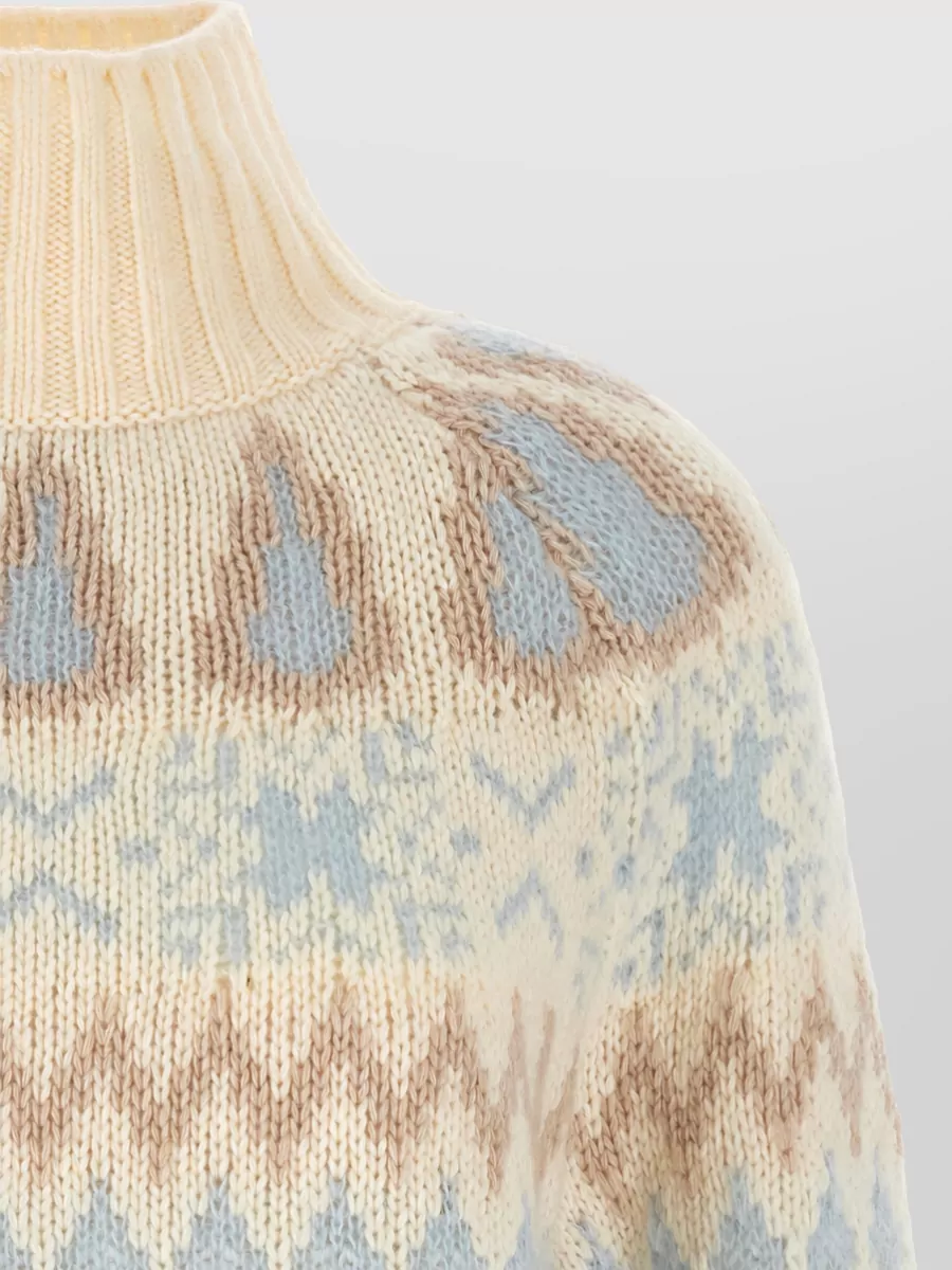 Herno Cashmere Wool Ribbed High Neck Jumper