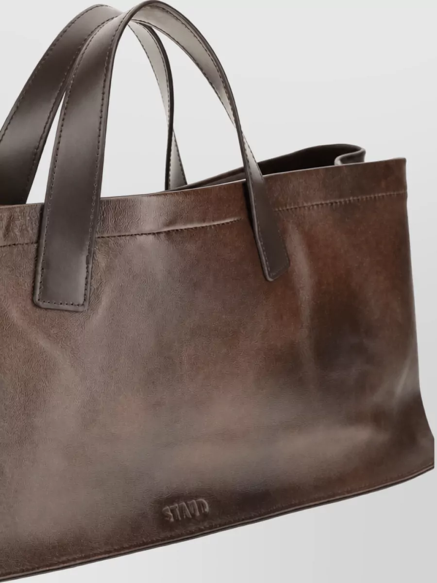 Staud Na Lamb Leather Tote Bag