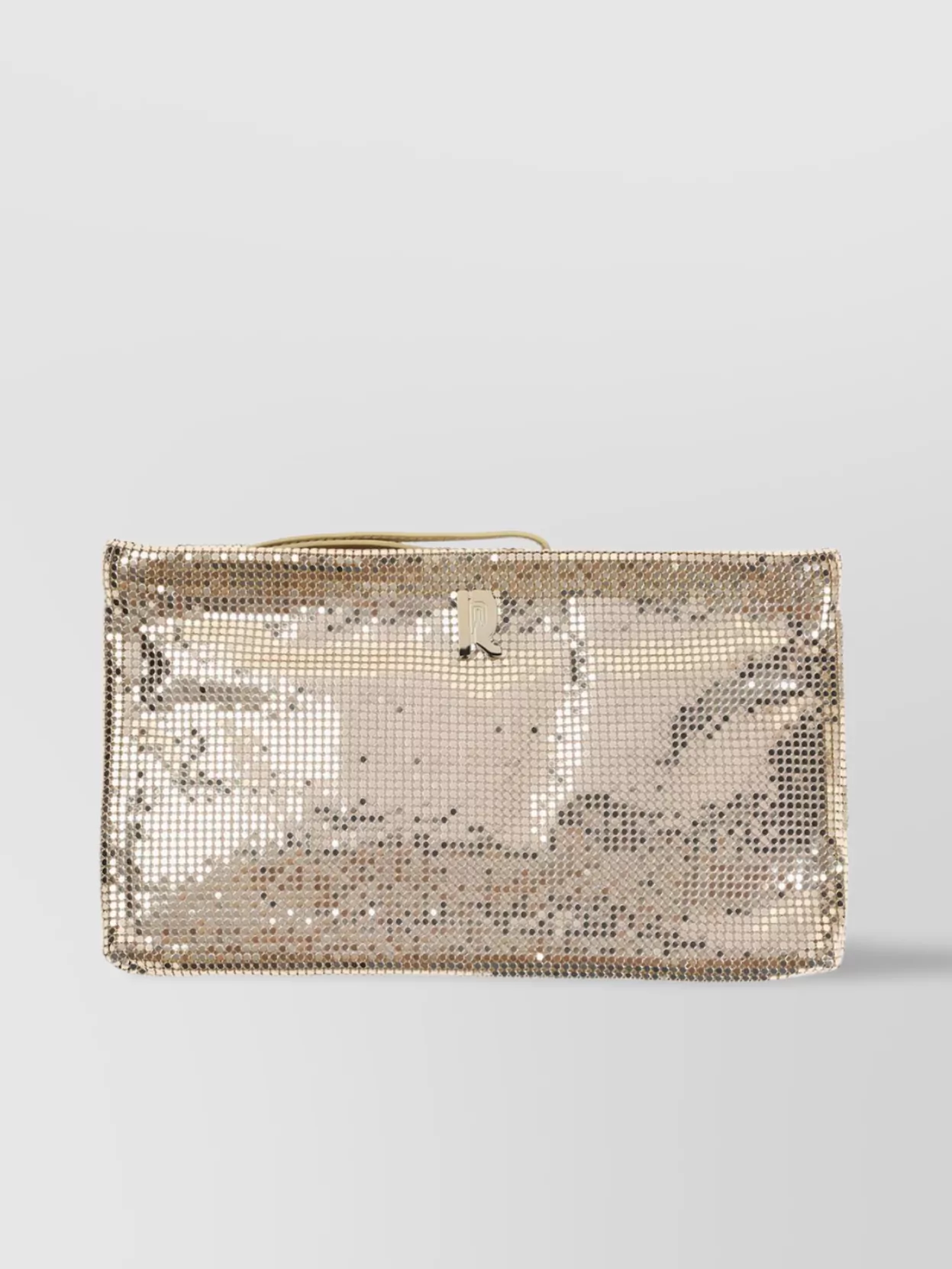 Rabanne Mesh Detail Clutch Bag