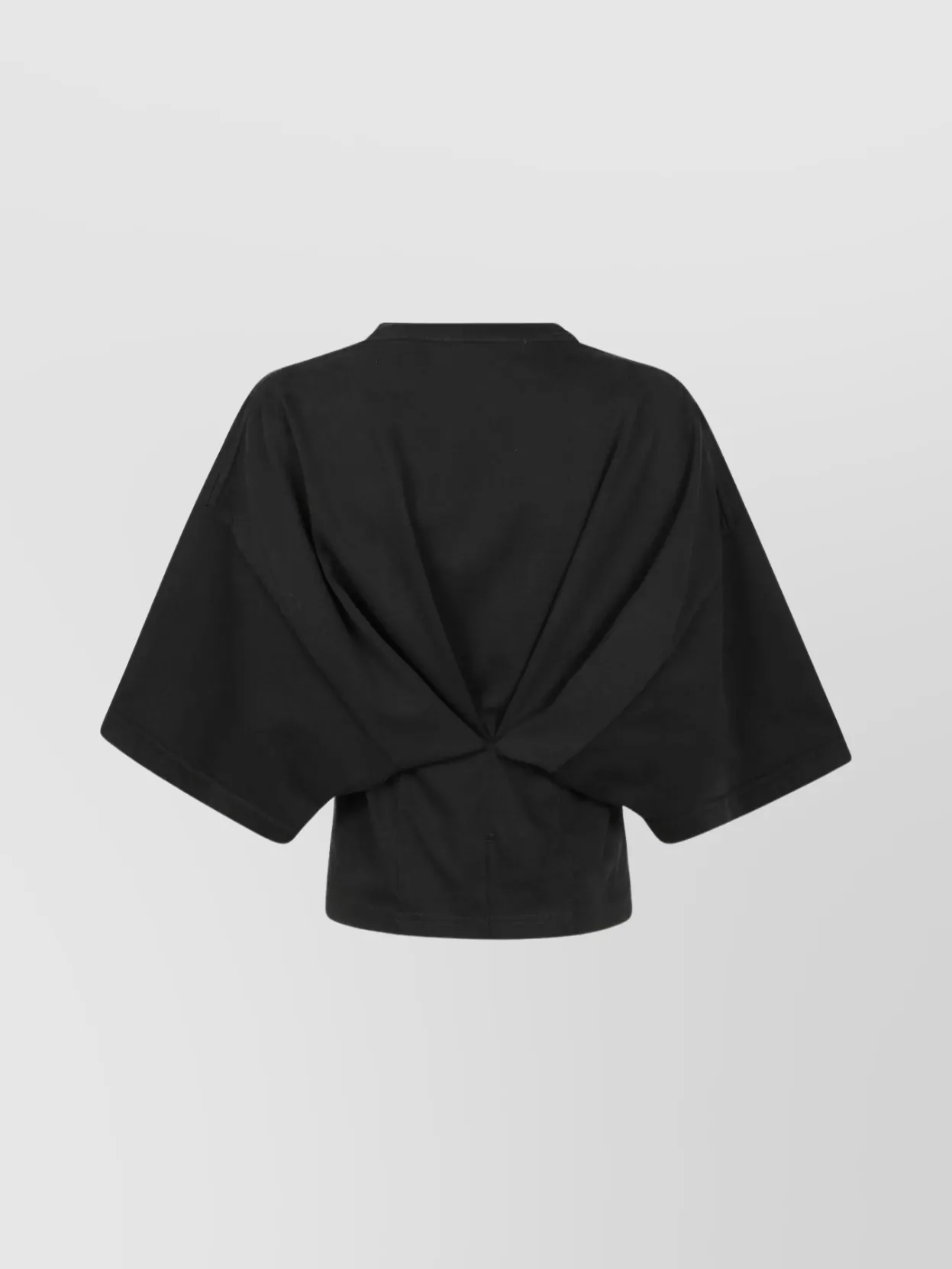 Darkpark Draped Cropped T-Shirt Back Twist