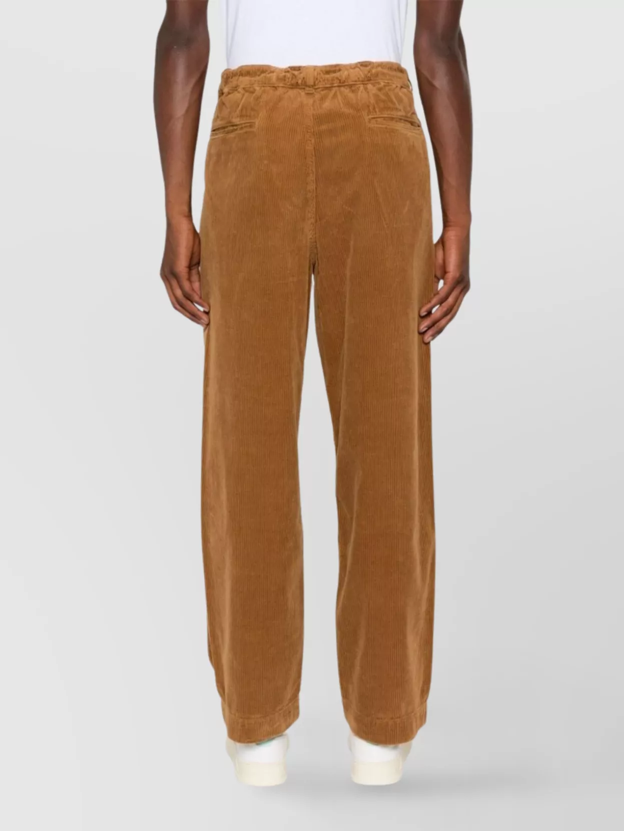 Polo Ralph Lauren Pleated Corduroy Trousers Elastic Waistband
