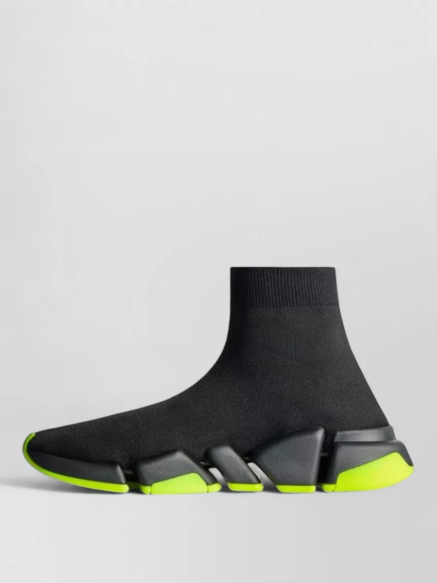 Balenciaga Sock Style Low Top Sneakers Contrast Sole