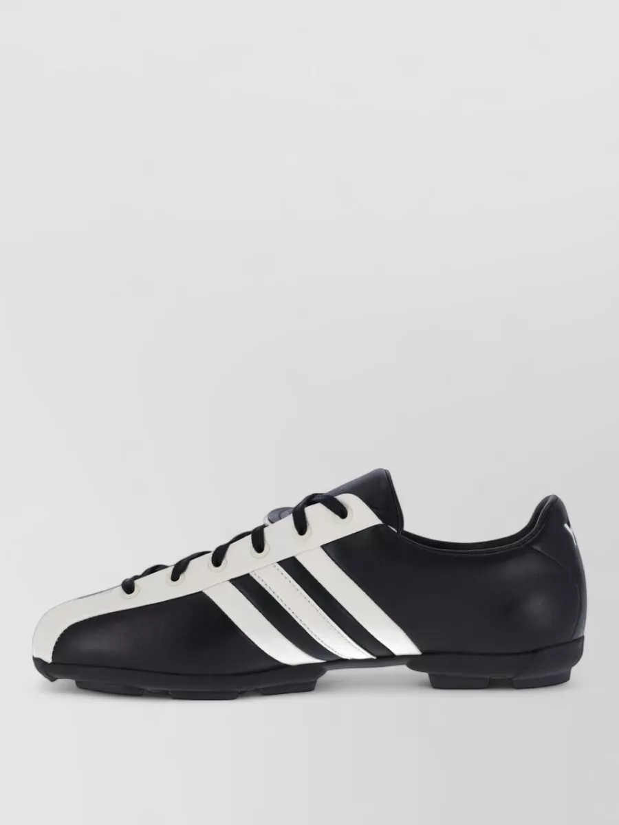 Y-3 Leather Low-Top Lace-Up Sneakers