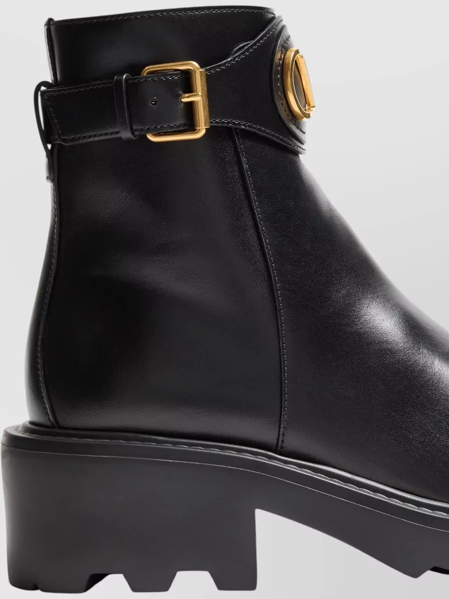 Valentino Leather Ankle Boots