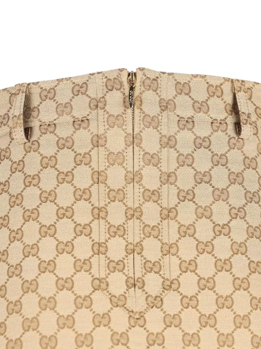 Gucci Embroidered Jacquard A-Line Midi Skirt