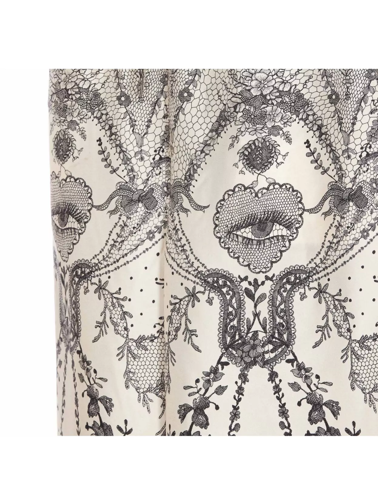 Zimmermann Printed Wide Leg Trousers With Elastic Waistband