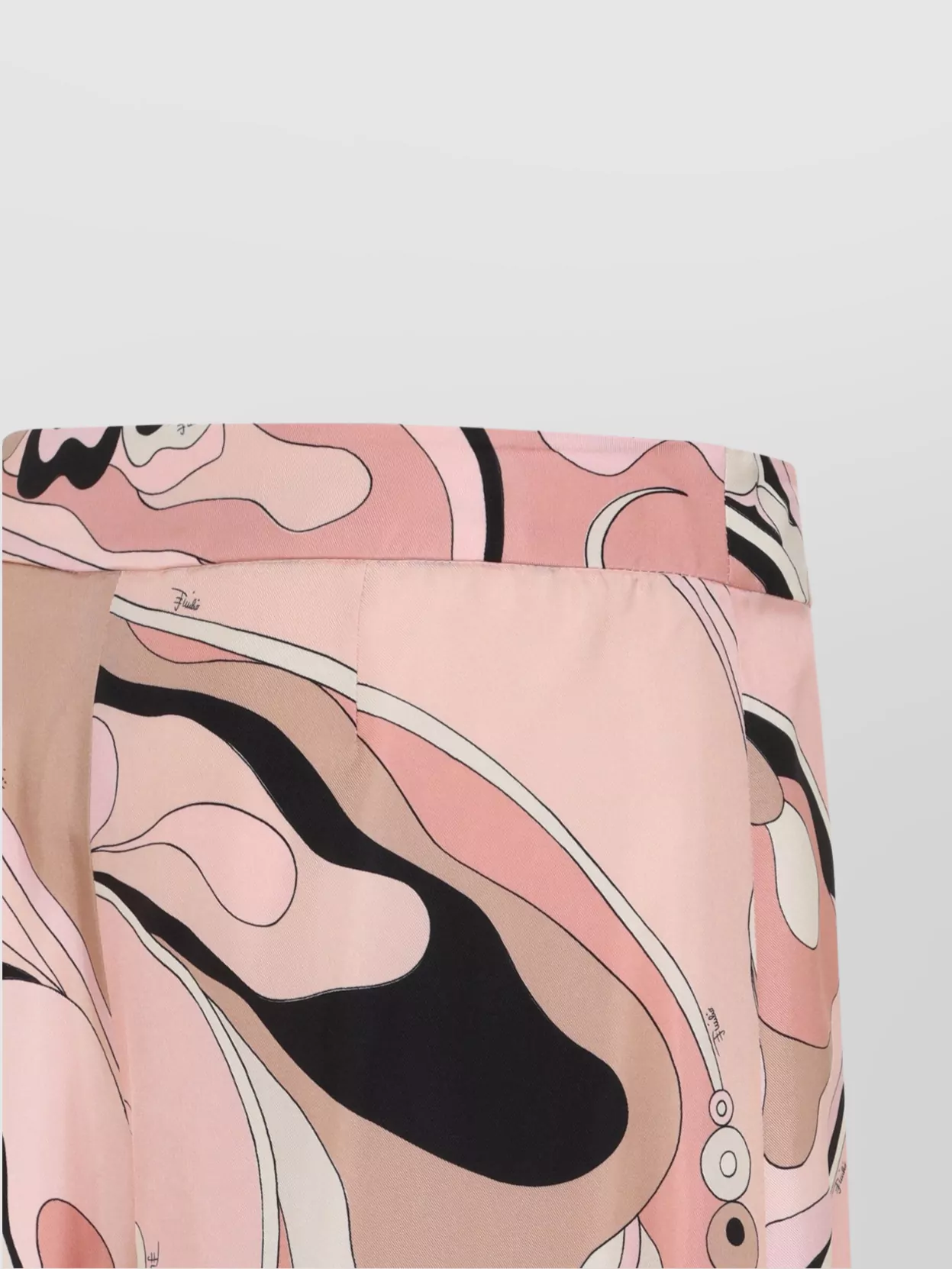 Pucci Orchidee Silk Wide-Leg Trousers
