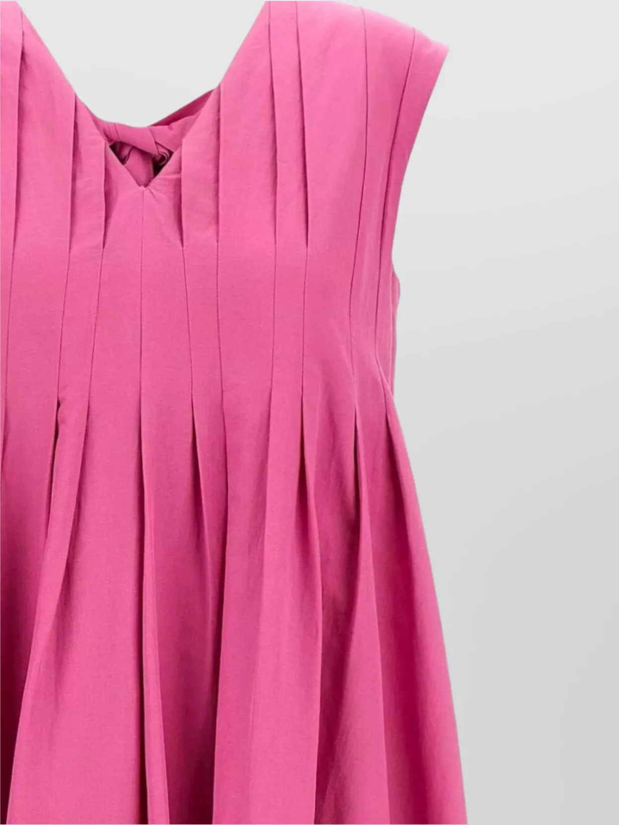 S Max Mara Midi Dress With Bow Detail And Pleats