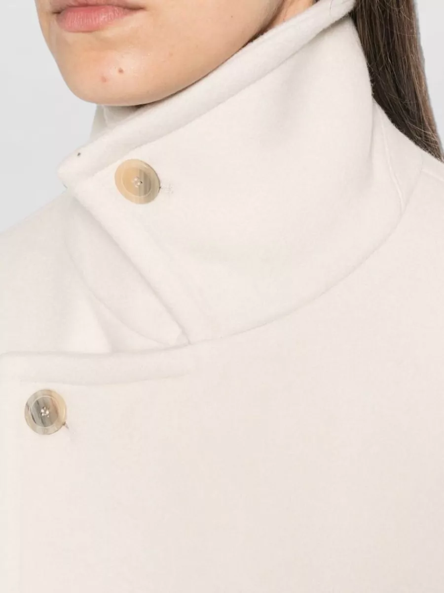Semicouture Virgin Wool Oversized Double-Breasted Coat