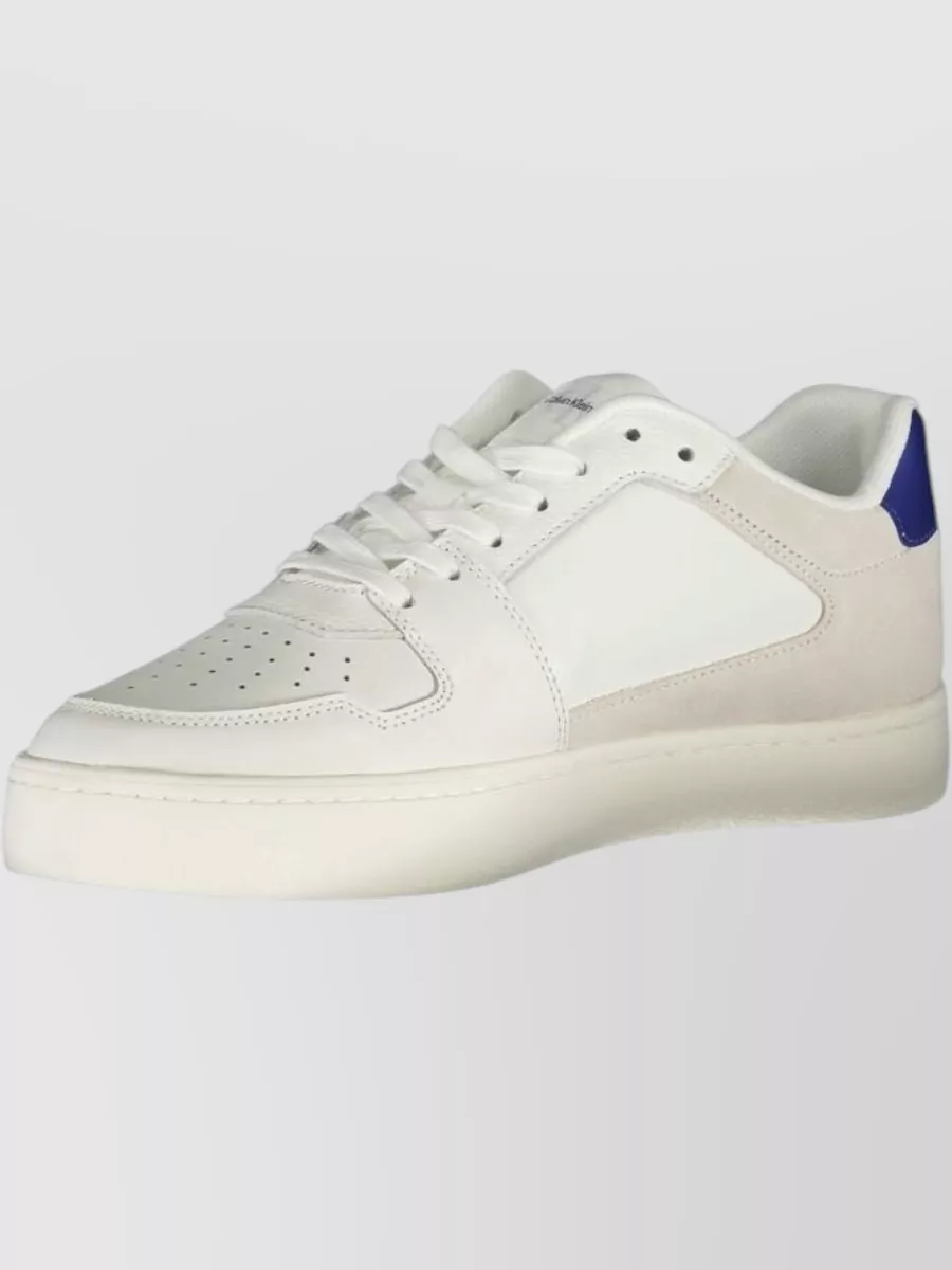 Calvin Klein Leather Lace-Up Sneakers
