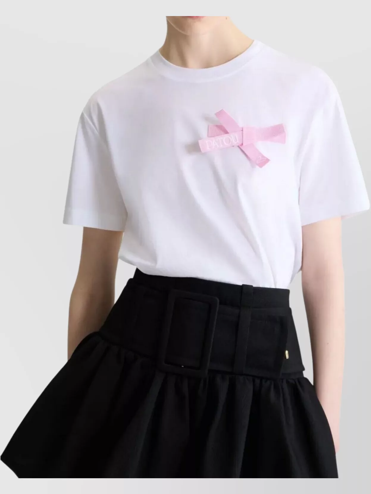 Patou Organic Cotton Bow T-Shirt