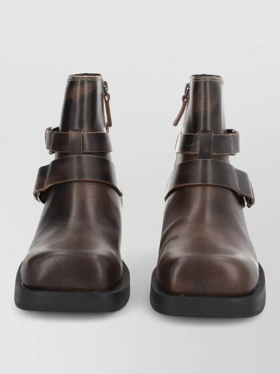 Ash leather boots