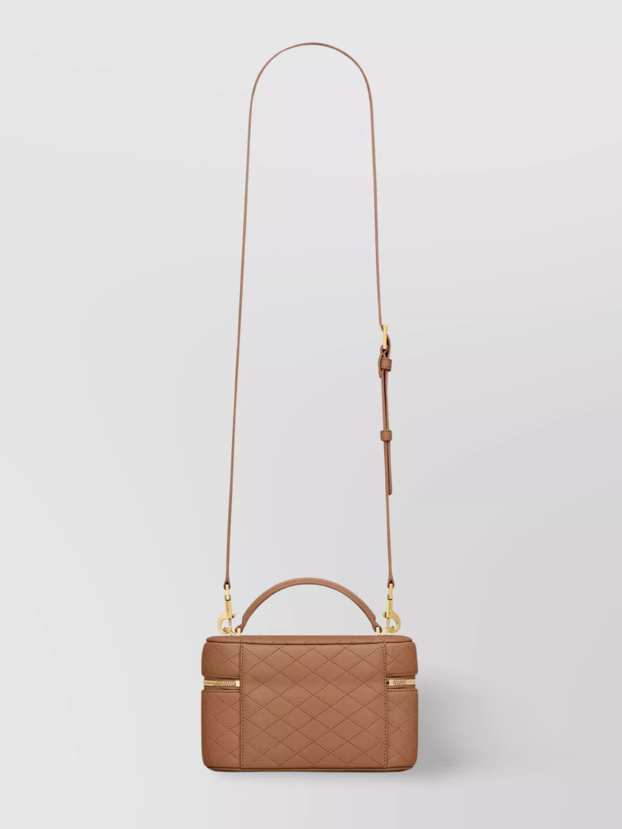 Saint Laurent Quilted Leather Vanity Bag With Adjustable Strap