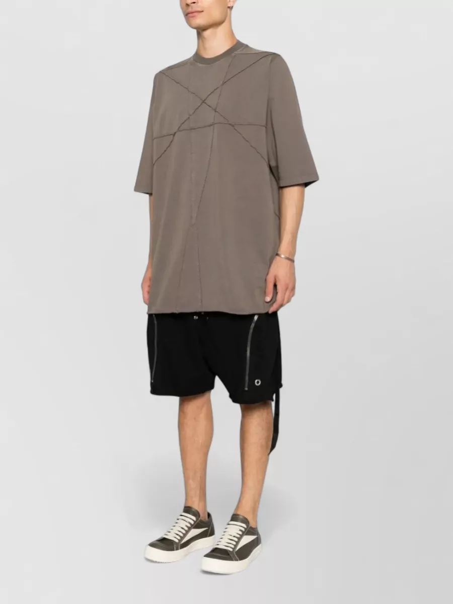 Rick Owens Drkshdw Oversized Three Quarter Sleeve T Shirt