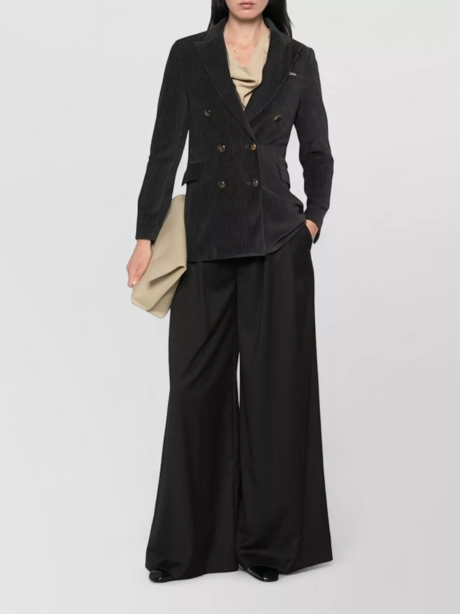 Circolo 1901 Cotton Corduroy Double-Breasted Suit Jacket