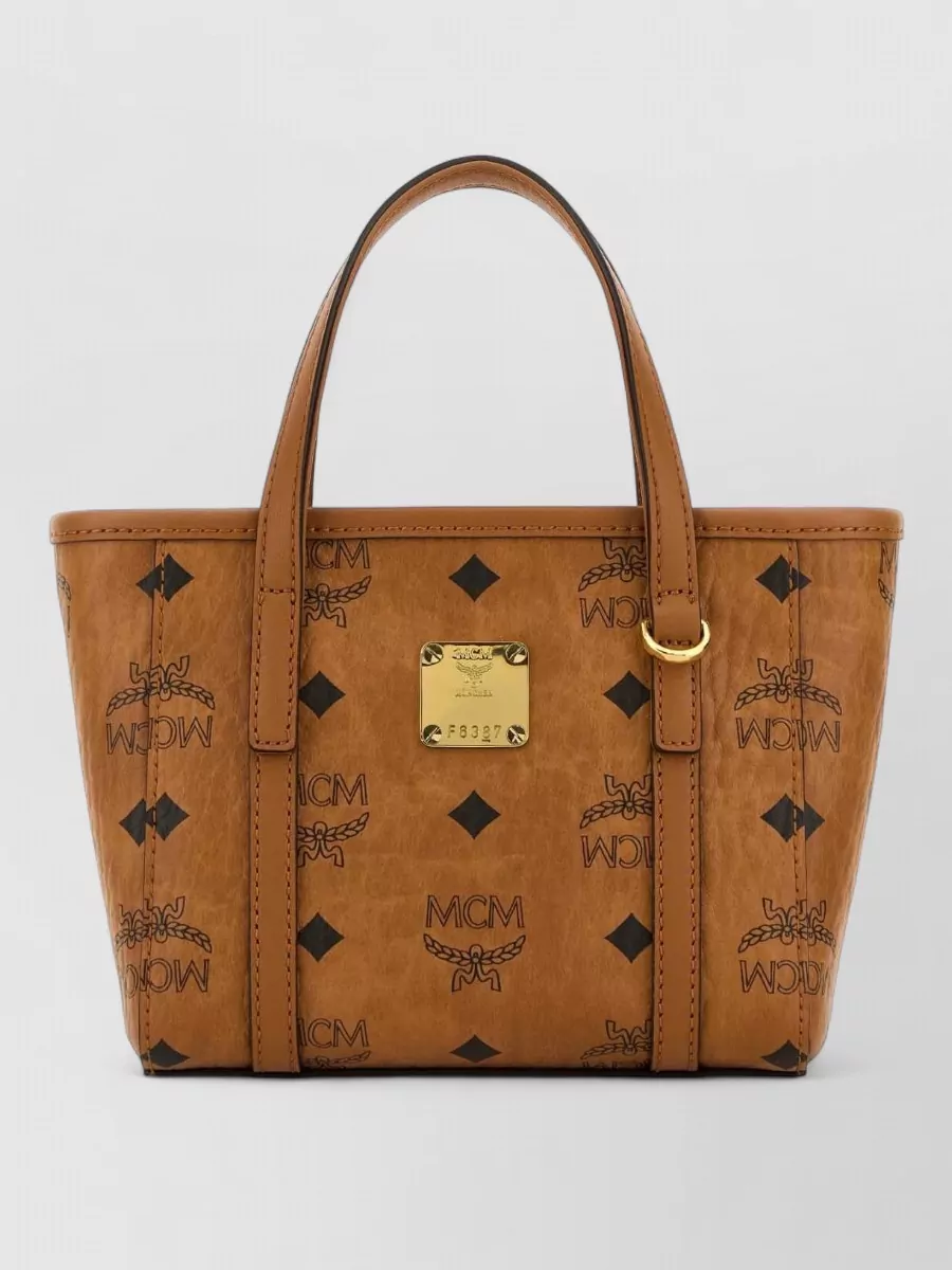 Mcm toni x-mini printed canvas tote bag
