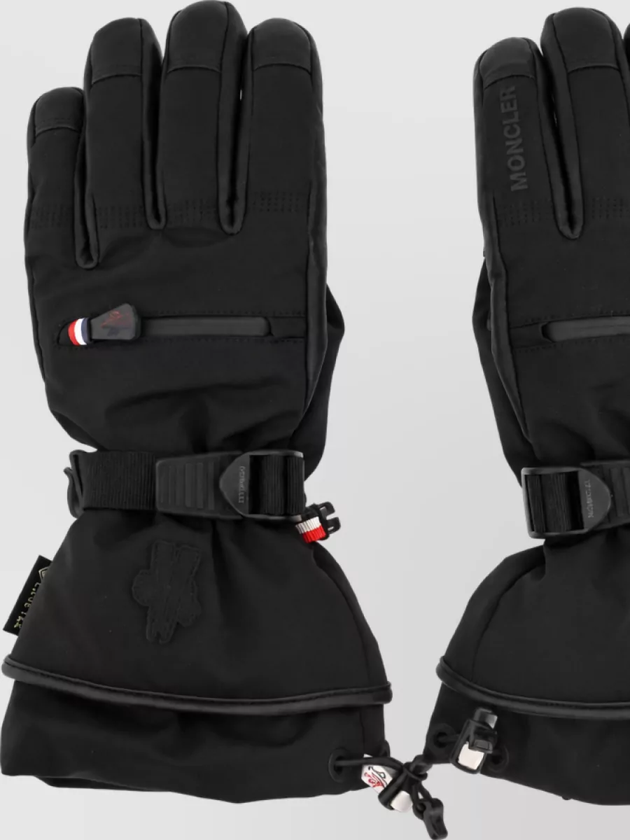 Moncler Grenoble leather gloves