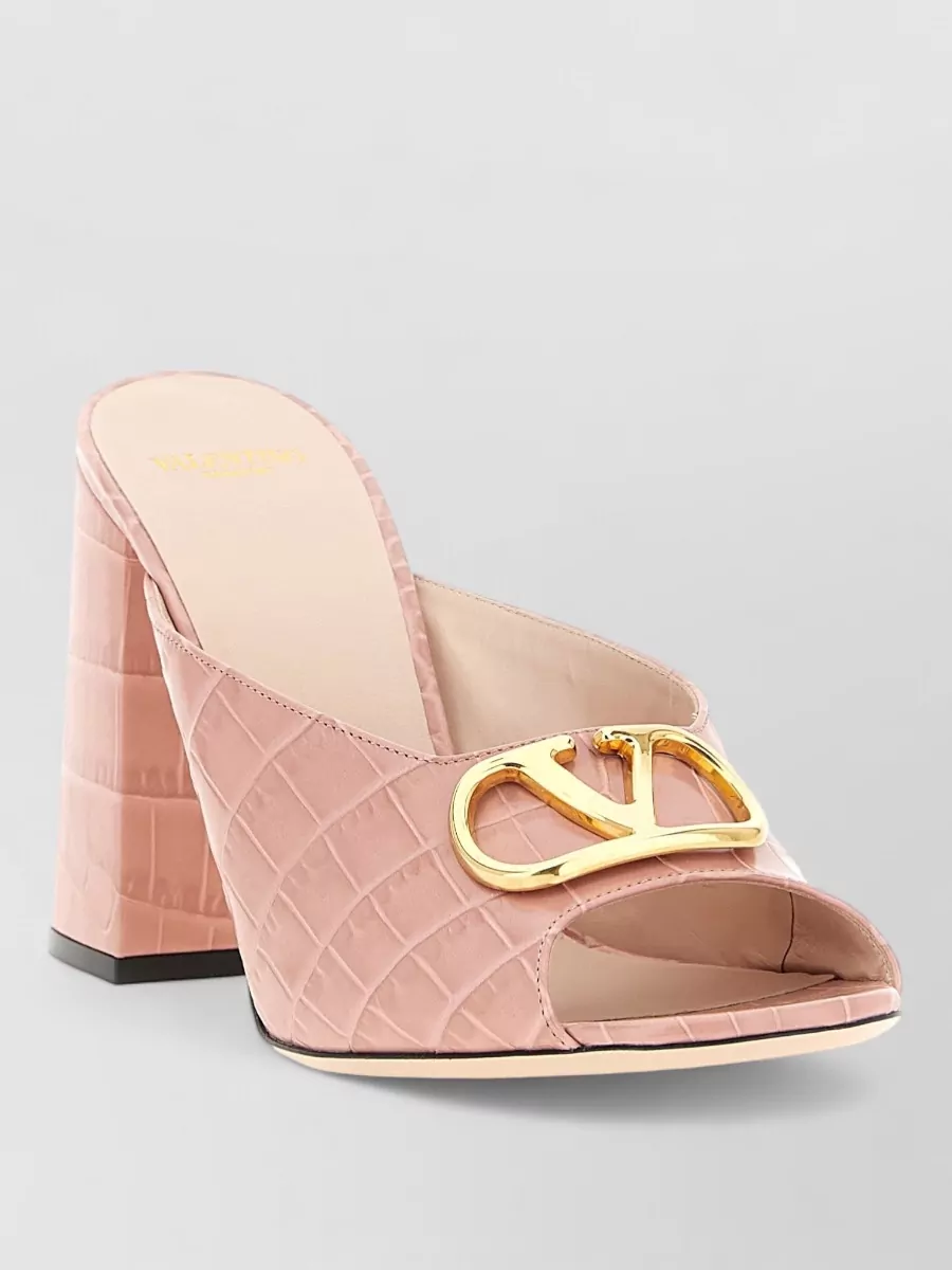 Valentino Garavani Leather Slides