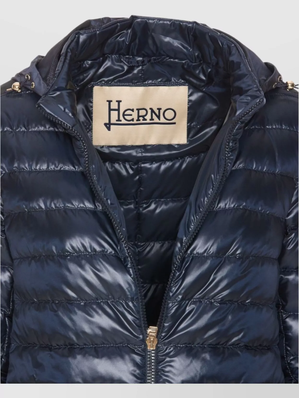 Shop Herno Light Down Jacket Hood Detail