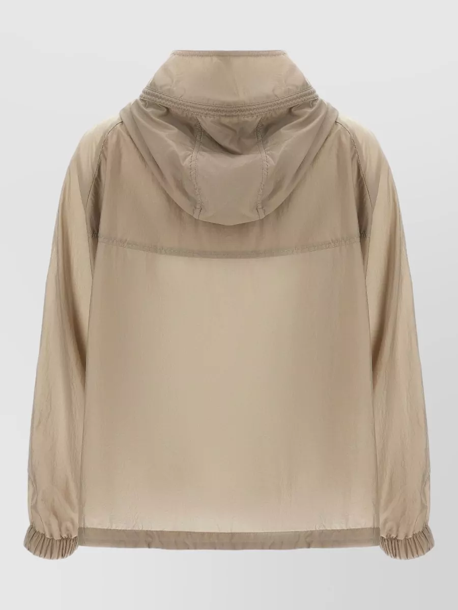 Moorer Wrinkled Hooded Puffer Jacket