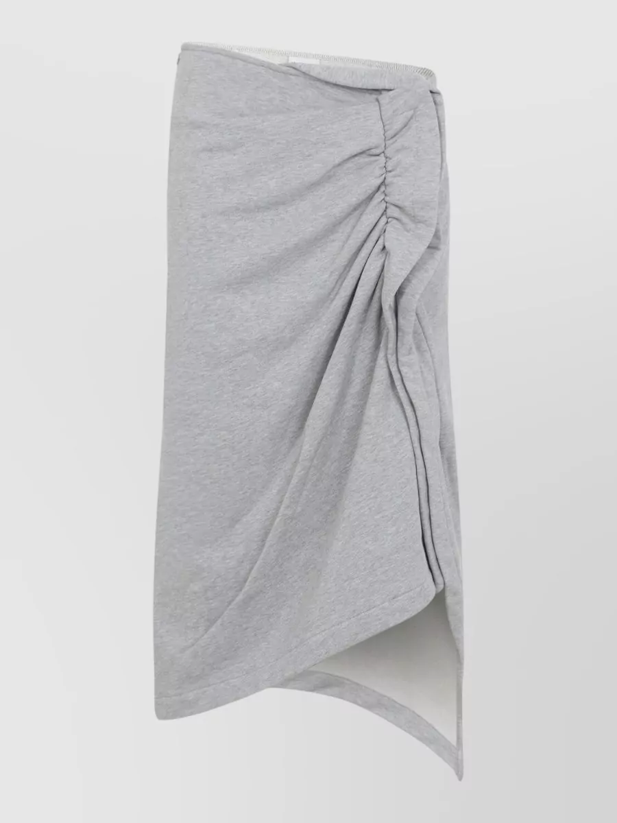 Dries Van Noten Cotton Asymmetric Ruffled Midi Skirt