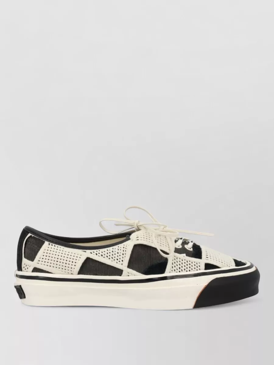 Vans Corduroy And Flannel Lace-Up Sneakers