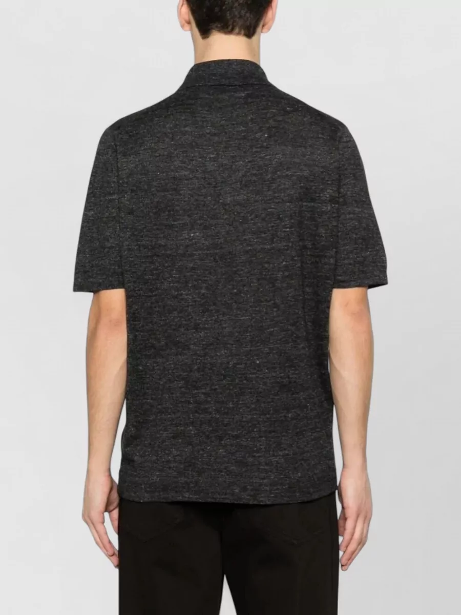 Brunello Cucinelli Linen And Cotton Polo Shirt