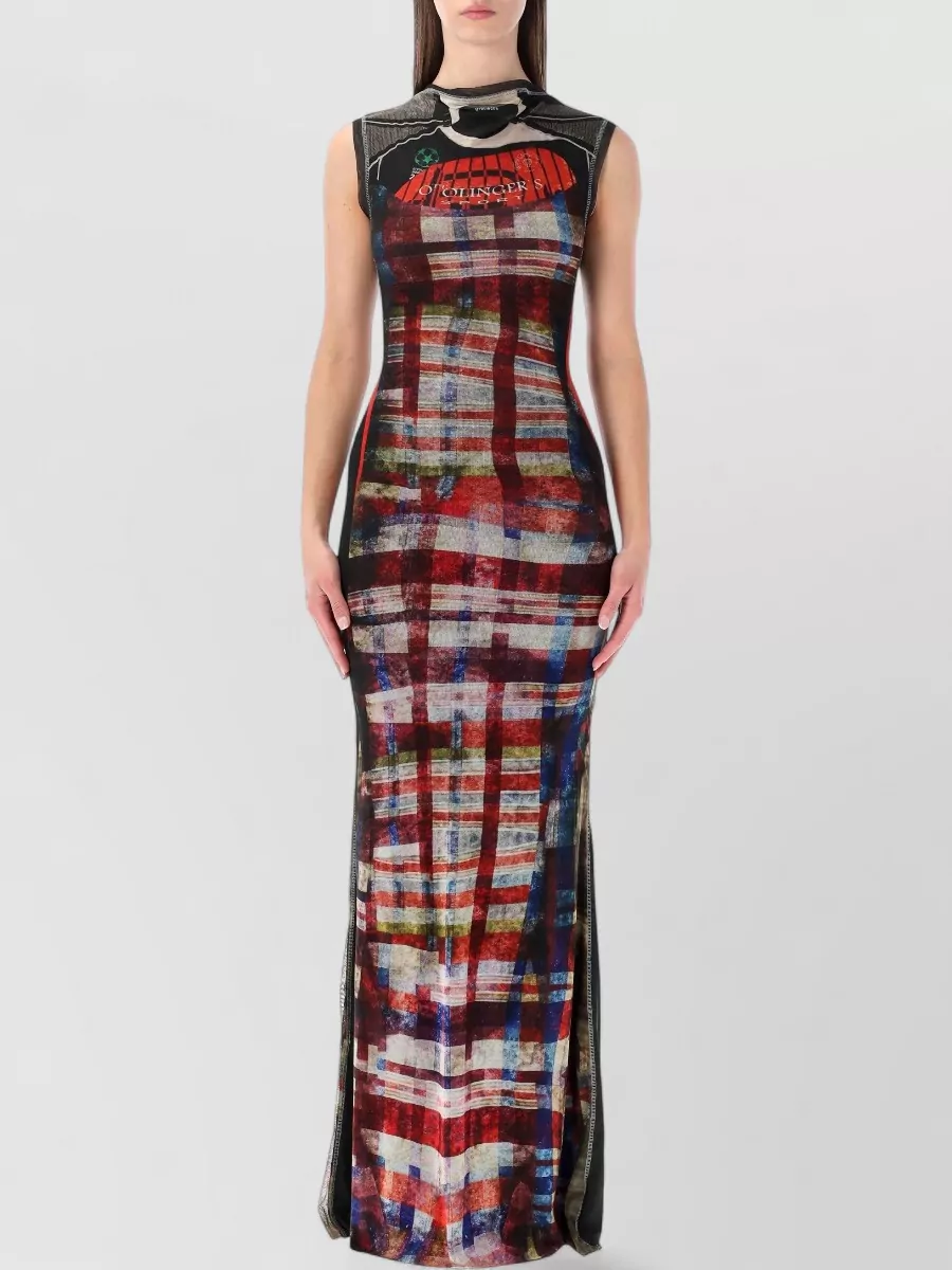 Ottolinger Printed Mesh Maxi Dress