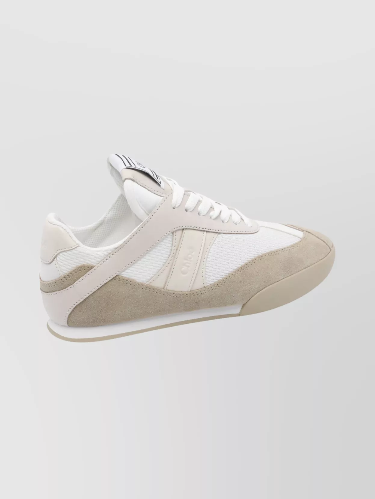 Chloé Casual Low Top Sneakers With Suede Accents