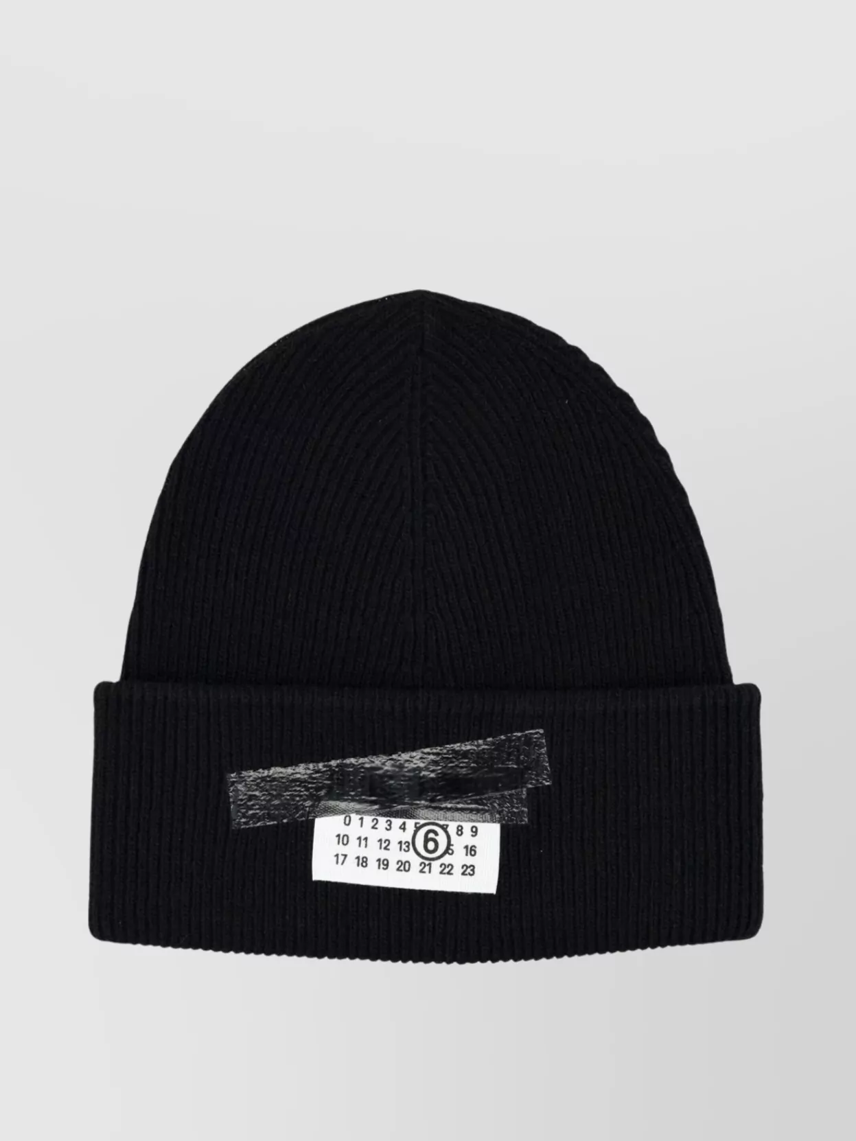 Mm6 Maison Margiela Folded Brim Ribbed Texture Hat