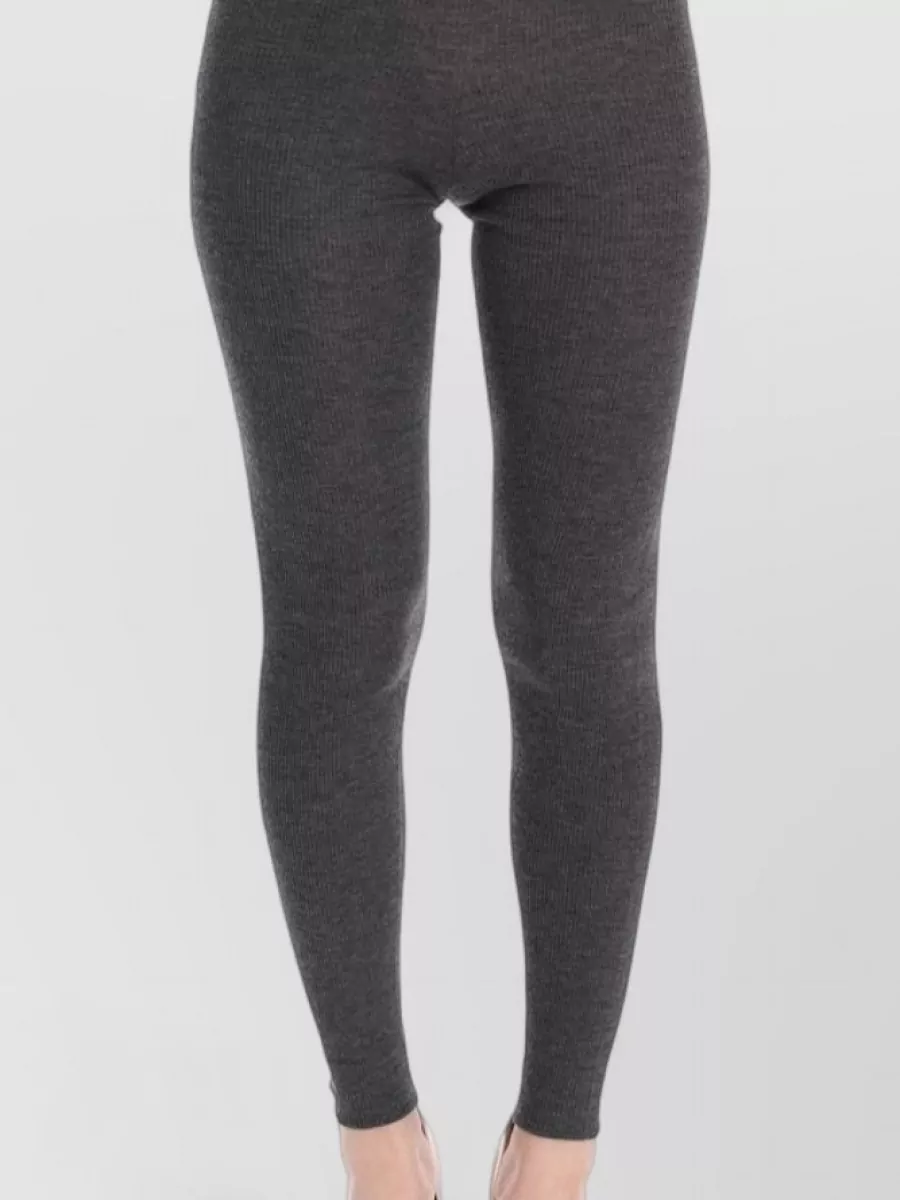 Dolce&Gabbana cashmere ribbed slim-fit leggings