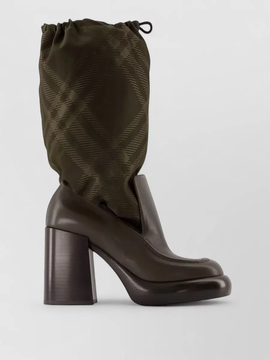 Burberry Leather wedge boots