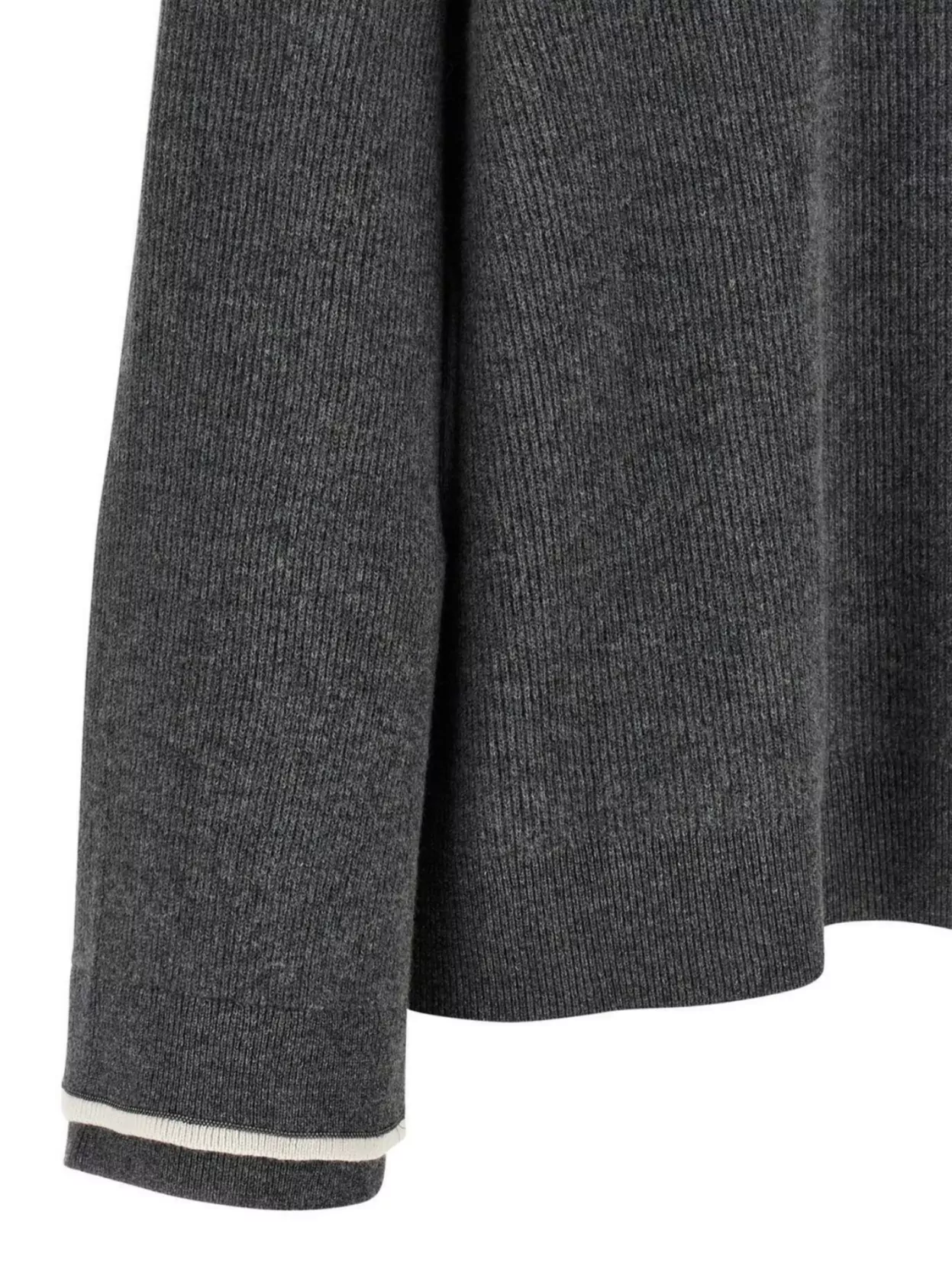 Brunello Cucinelli Ribbed Texture Hooded Sweater With Long Sleeves In Black