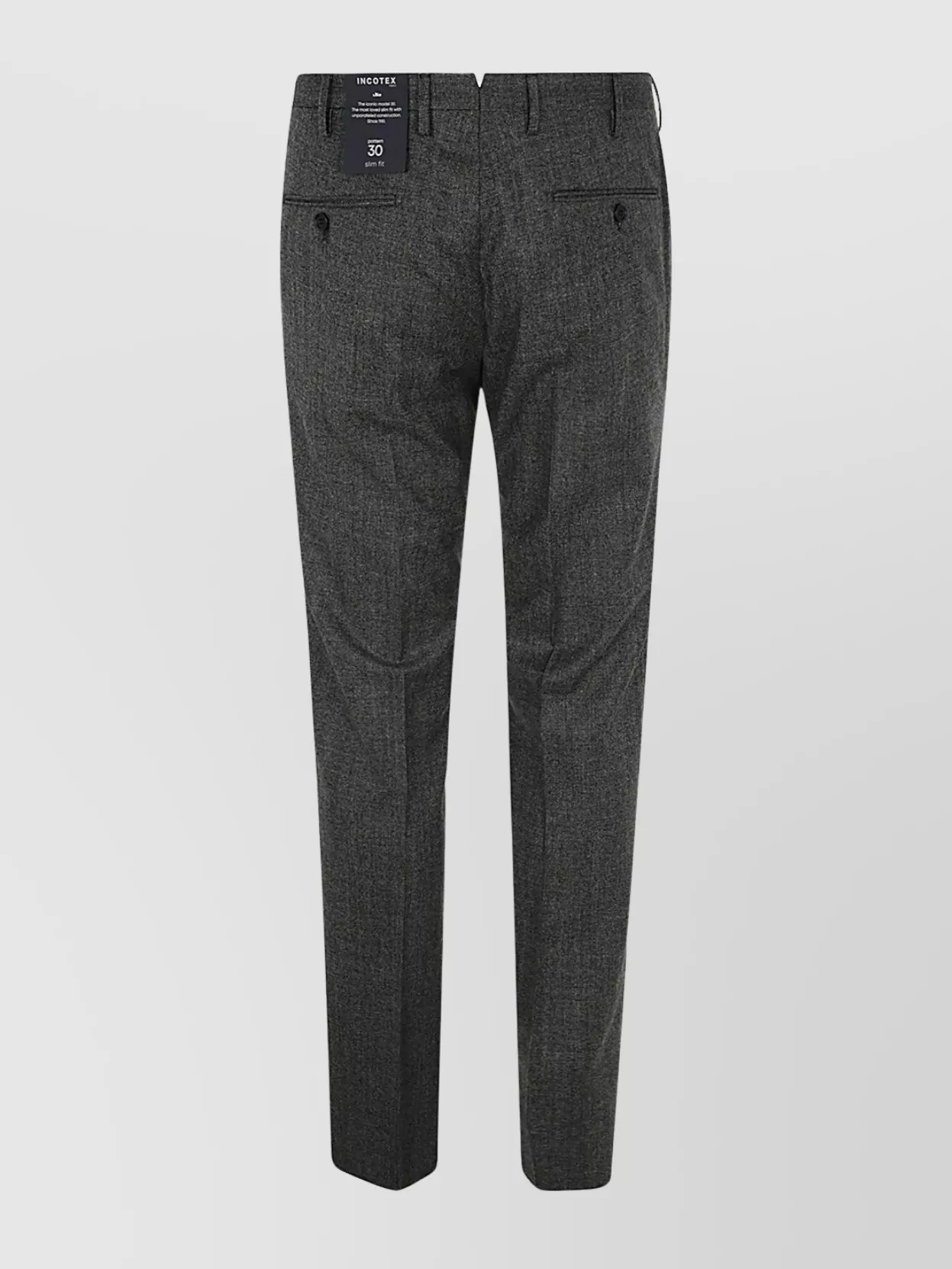 Incotex Virgin Wool Straight-Leg Trousers