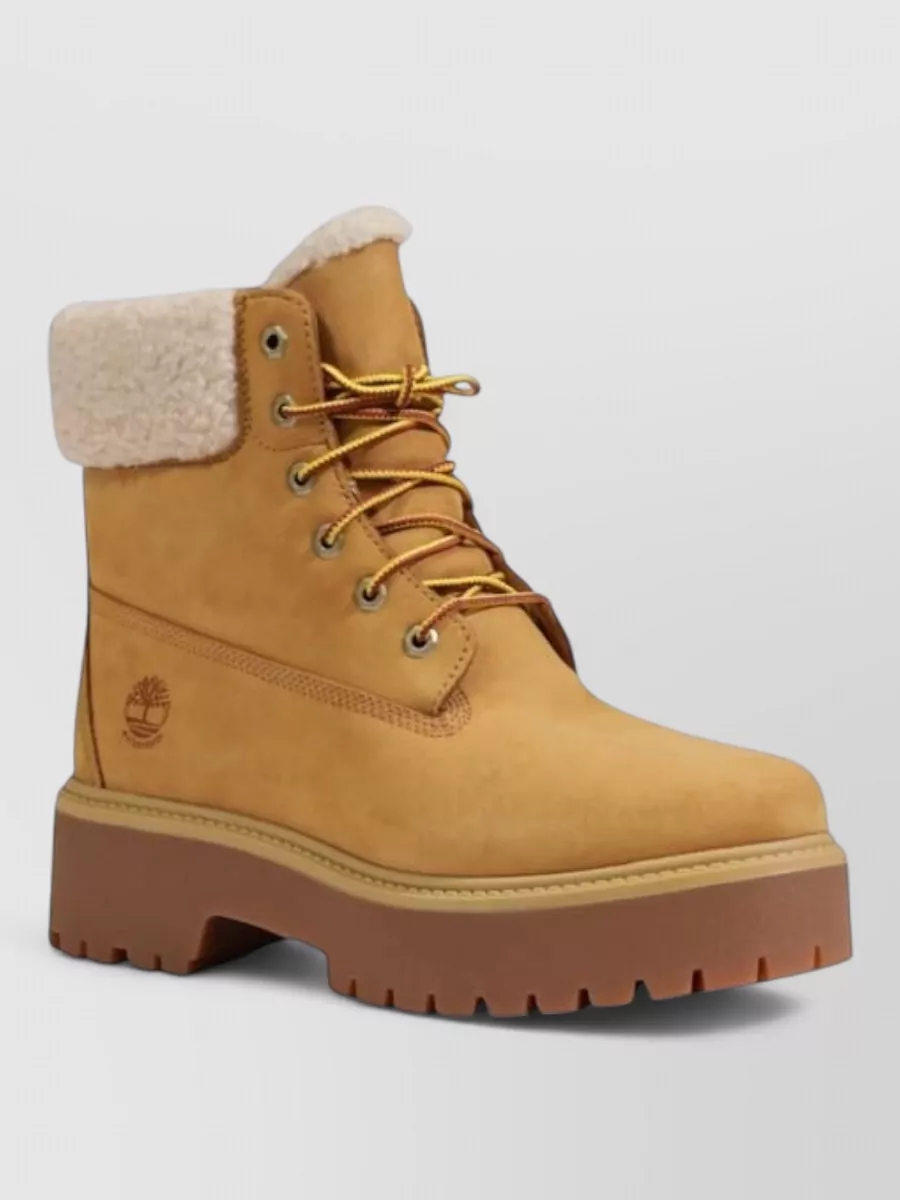 Timberland recycled leather lace-up boots