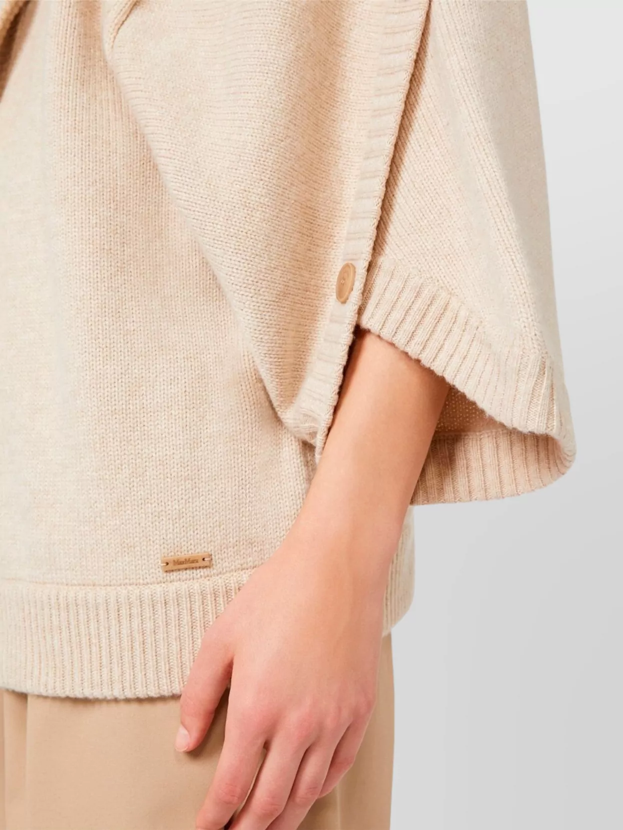 Max Mara Hooded Cardigan With Wool And Cashmere
