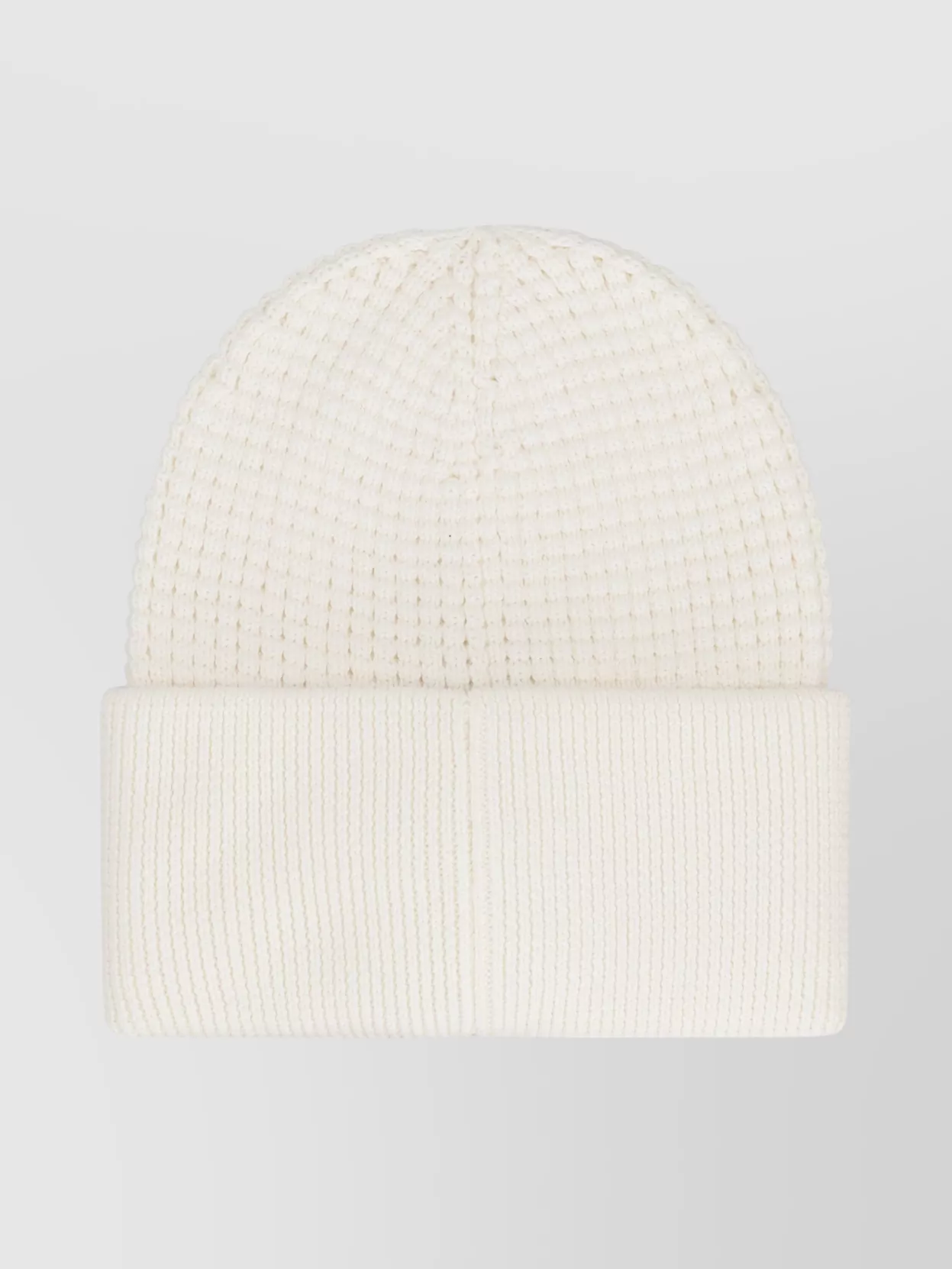 Moncler Cotton Logo Cap Featuring Turn-Up Brim
